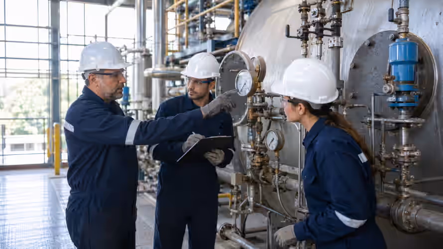 Turma do curso de inspetor de equipamentos em treinamento técnico da INTECHK com foco em NR-13 e inspeção industrial