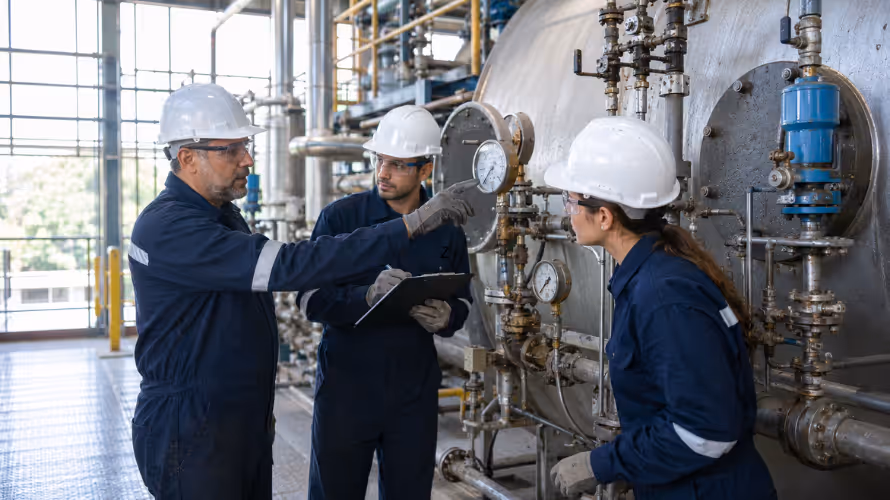 Turma do curso de inspetor de equipamentos em treinamento técnico da INTECHK com foco em NR-13 e inspeção industrial