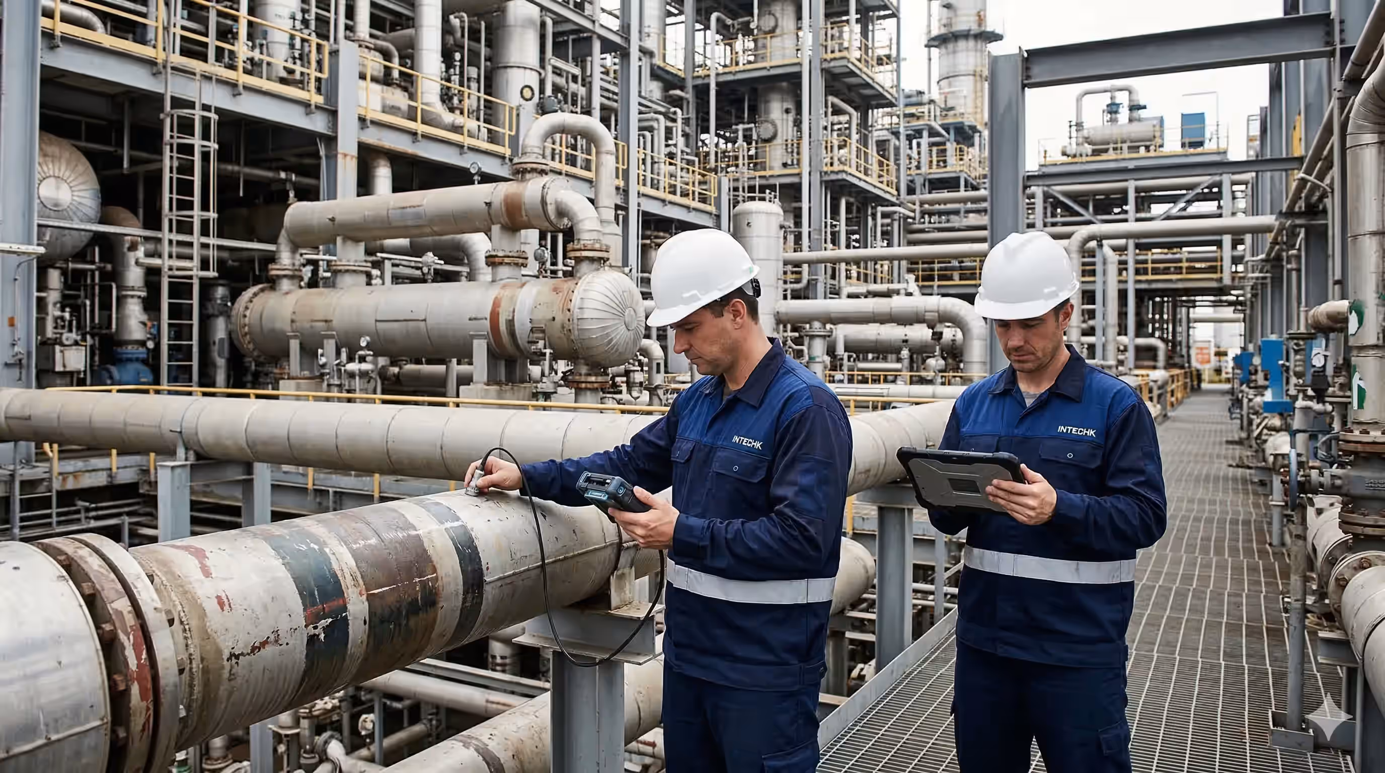 Equipe INTECHK — inspeção industrial especializada desde 1994