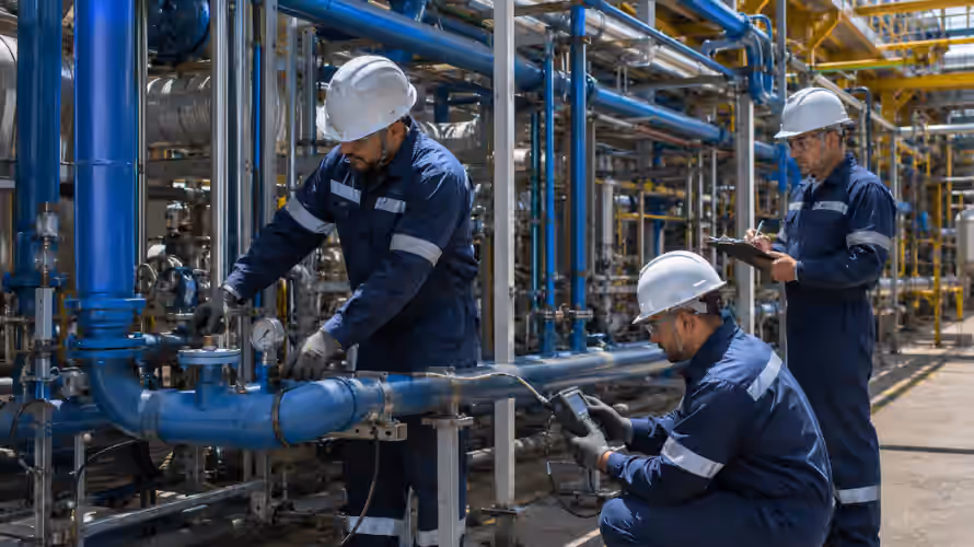 Inspeção em tubulações de ar NR-13 com ultrassom e conformidade em rede pneumática industrial