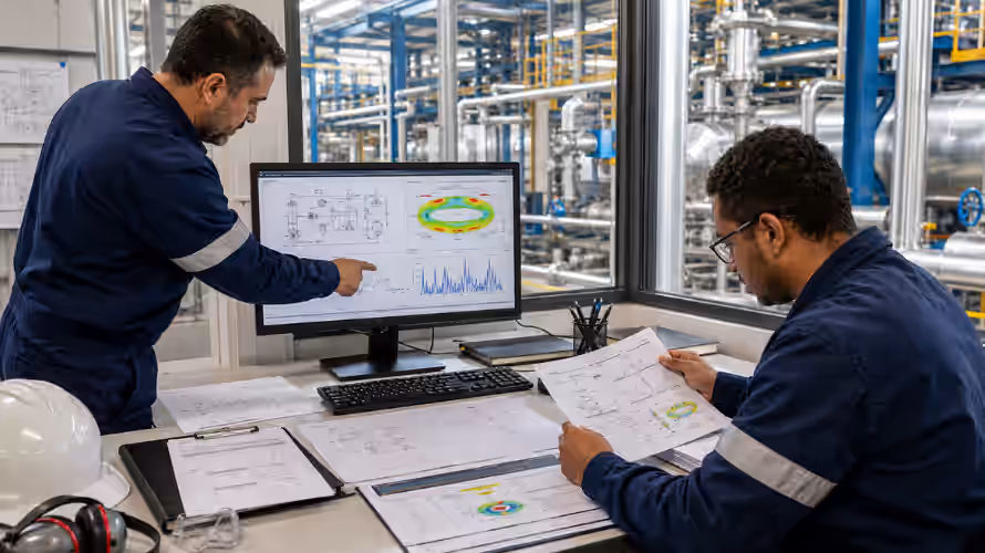 Laudo de inspeção em tubulações com ultrassom e conformidade NR-13 em rede industrial da INTECHK