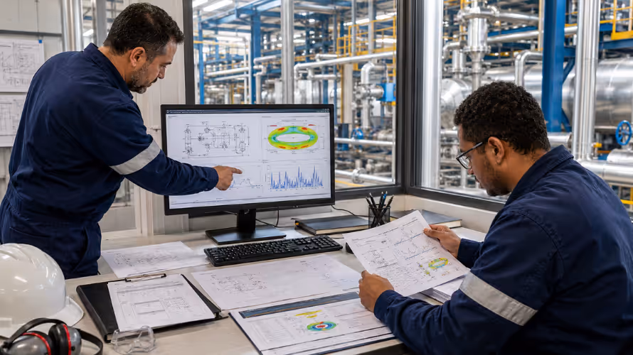 Laudo de inspeção em tubulações com ultrassom e conformidade NR-13 em rede industrial da INTECHK